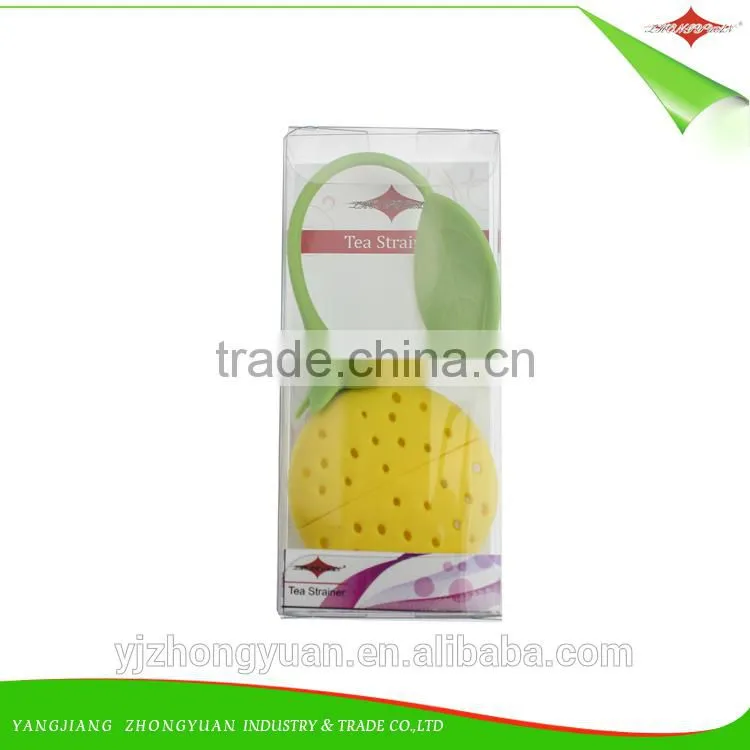 ZY-F1126 cute strawberry design silicone tea leaf strainer infuser diffuser filter