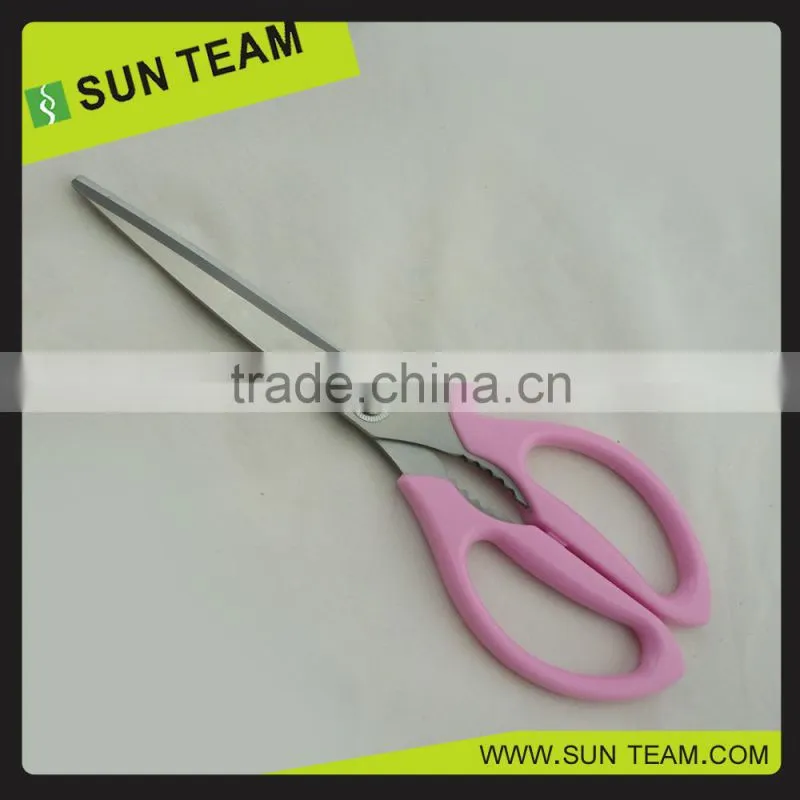 SK053 10" long blade pink color beauty kitchen scissors