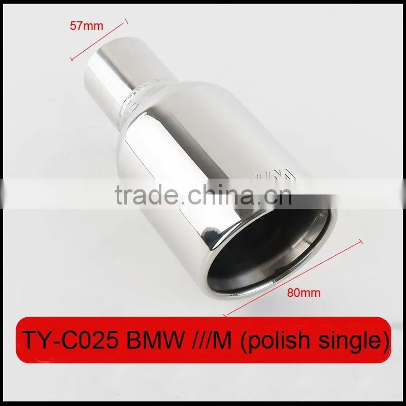 auto tuning stainless exhaust tips laser M polish for bmw