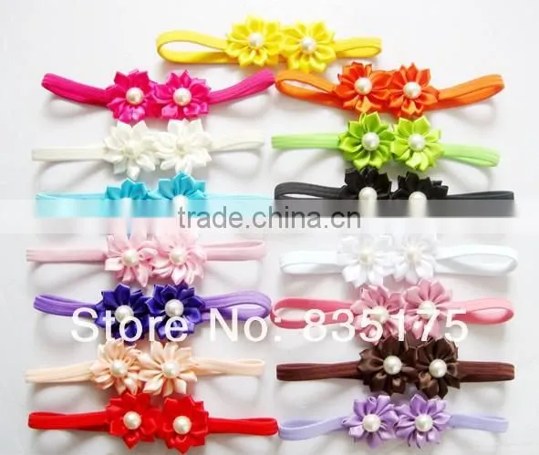 CF 0731 wholesale large hot sell ribbon twisted fabric boutique hair bows with clips