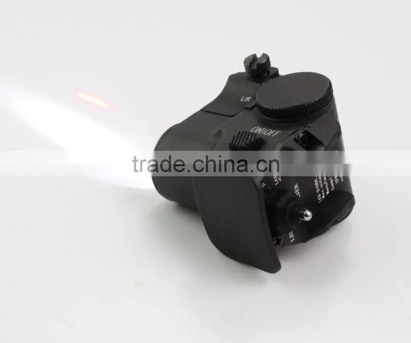 Super compact tactical subzero working red laser sight with 180 lumens CREE Q5 led flashlight