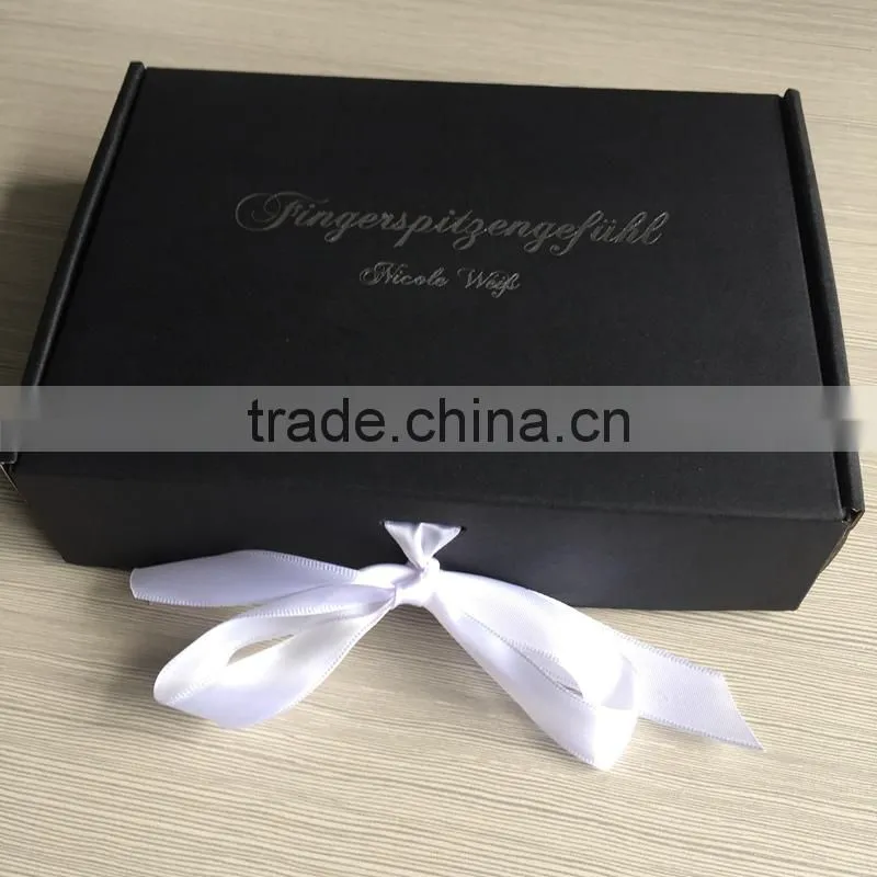 2015 Newest Boxes Strong Corrugated Shipping Boxes With Handle ,White Mailing Boxes For Man's Suit Gift Packing
