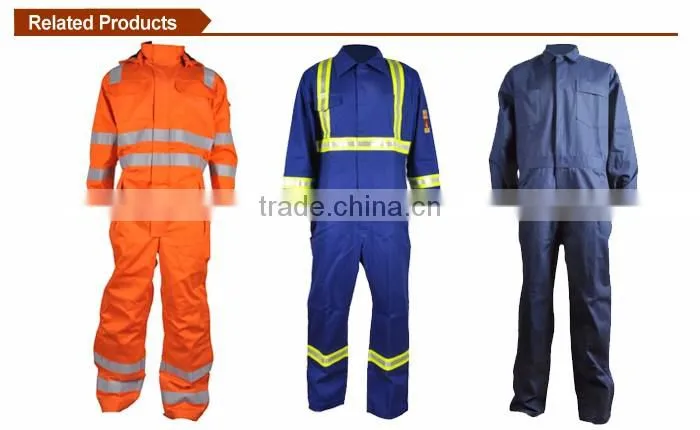 aramid aviation coverall with inherent fire resistant and high strength