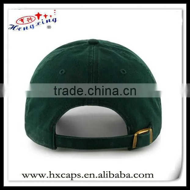 Custom green cotton plaid pre-curved baseball cap strap adjuster