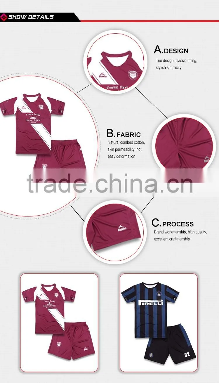 2016 new arrivel factory price cricket wholesale sportswear ajax no logo soccer jersey