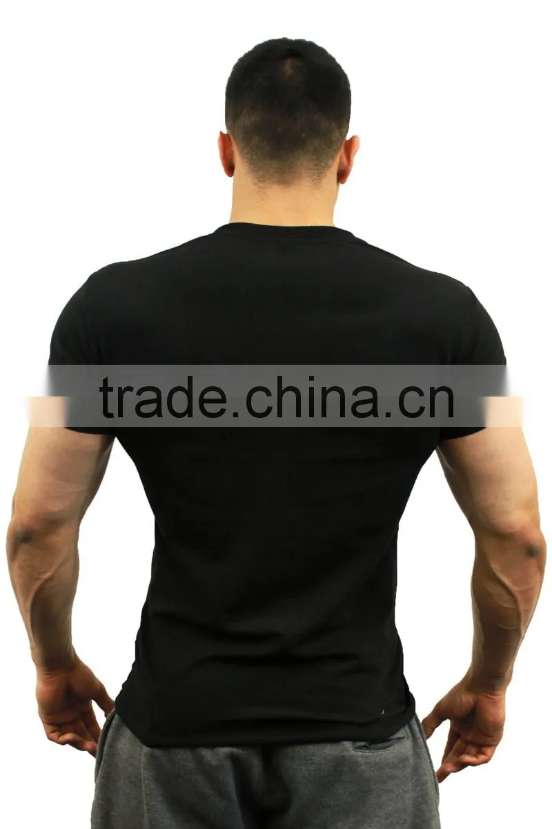 workout t shirt for man,Gym Fitness 95% Cotton 5% Elastane T Shirt