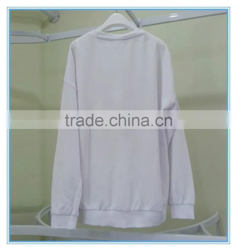 Knitted pullover sweatshirt hoodies, custom hoodies/sweatshirt, plain round neck t-shirt