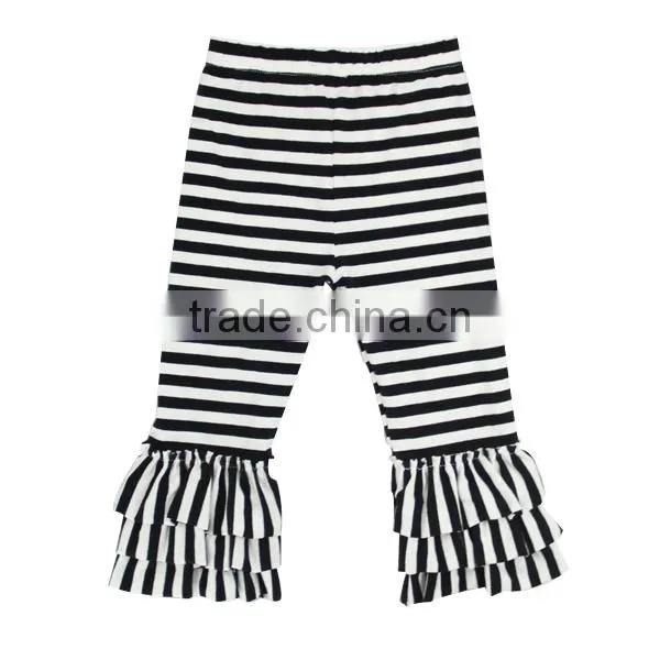 2014 hot selling black and white striped pants