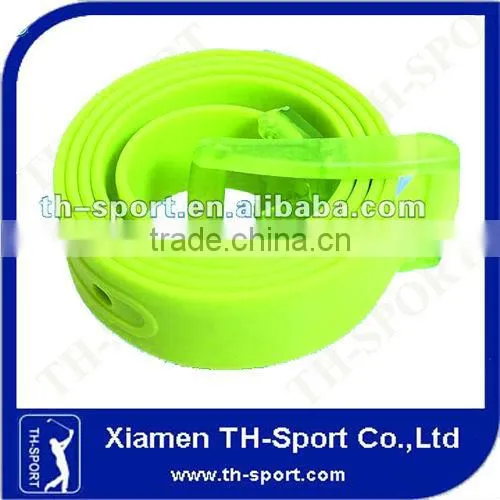Unique Perfume Elastic Silicon Golf Belt With Buckle
