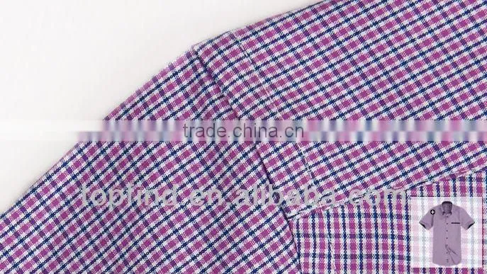 Fashion double button down collar fake pocket short sleeve shirt