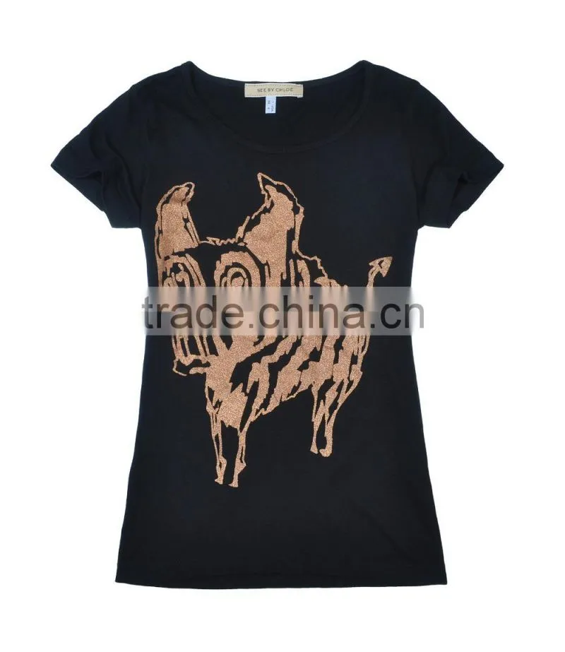 womens crew neck t shirt factory in foshan