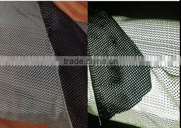 high vision 100% polyester reflective sportswear fabric for making cycling clothes suit