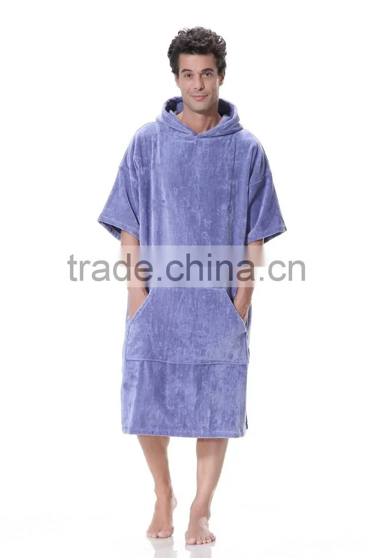 100% cotton beach hooded towel ponchos pattern for adult