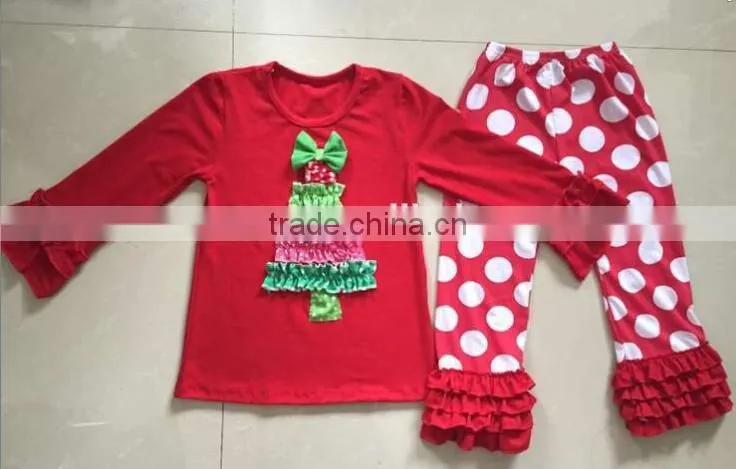 2016 deer patterns christmas pajamas toddler girl clothes boutique childrens clothes sets kids clothing wholesale