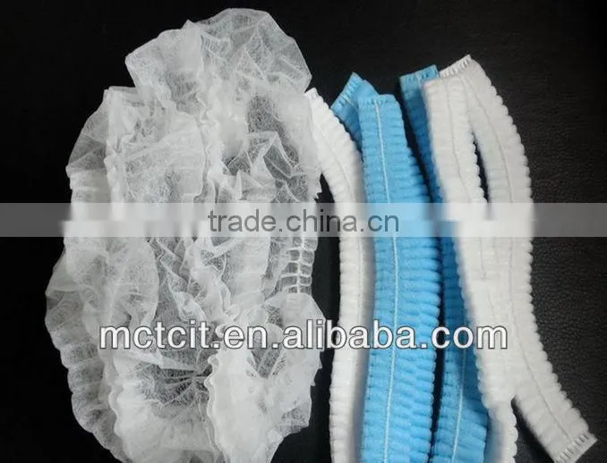 PP nonwoven disposable clip bouffant cap for surgical&medical
