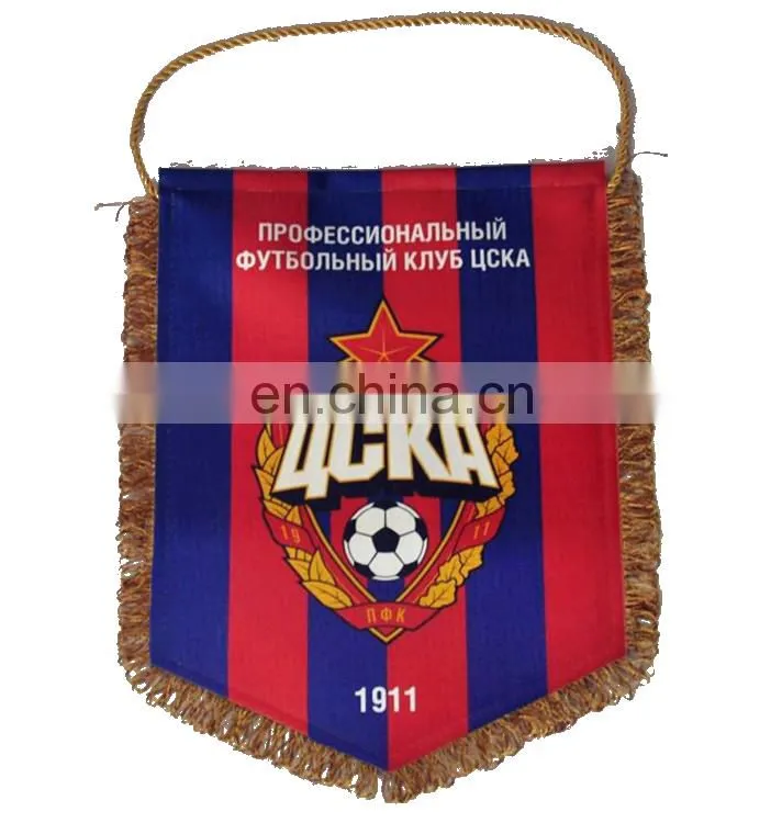 Custom flying football club pennants flag in guangzhou factory
