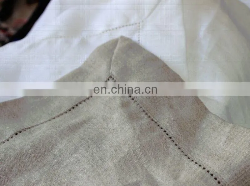 dyeing colors linen napkin in turquoise/blush/taupe color