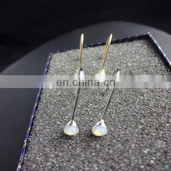 Asymmetry glass crystal pearl chandelier earrings bridesmaid earrings