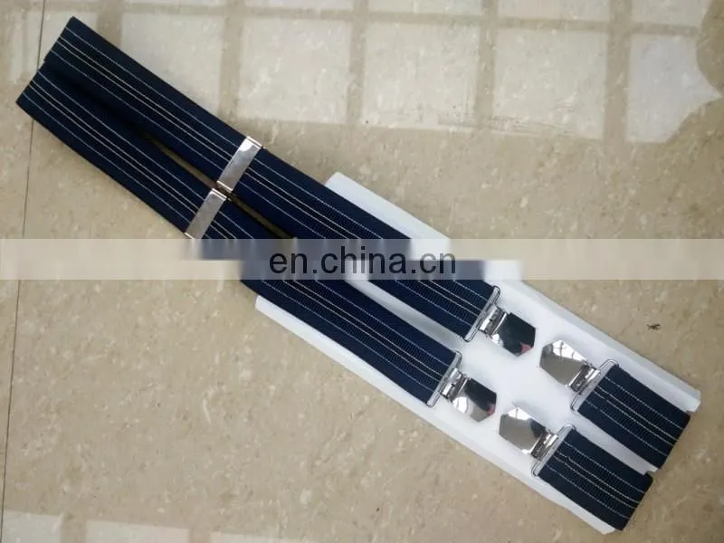 Germany and UK customer design high quality heavy clips men suspenders pants suspenders
