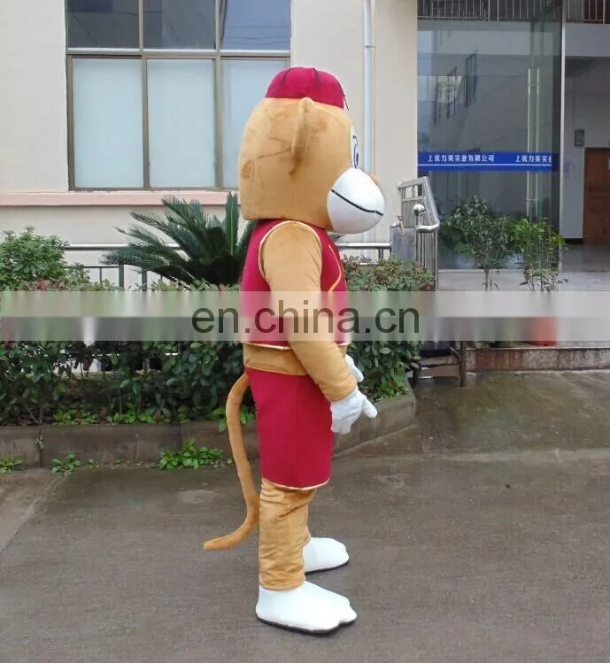 2016 newest "waiter" monkey mascot costume for Spring Festival