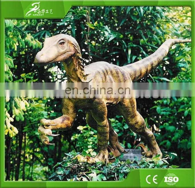 China Customized playground equipment Fiberglass Velociraptor Dinosaur