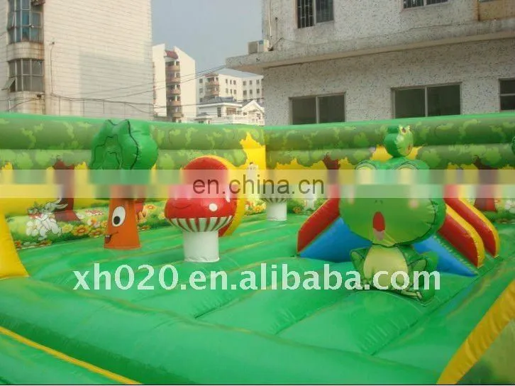 Endless fun and populare outdoor or indoor commercial grade vinyl tarpaulin giant inflatable amusement park FU030