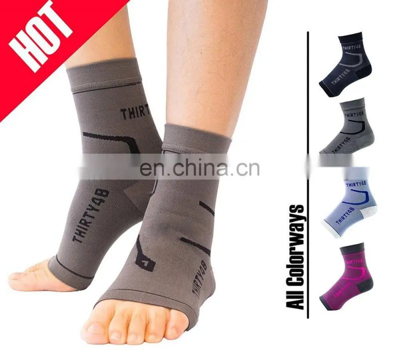 20-30 mmHg Foot Compression Sleeves for Ankle/Heel Support, Increase Blood Circulation, Relieve Arch Pain, Reduce Foot Swelling