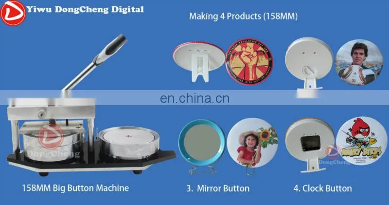 2015 new 158mm Button Making Machine
