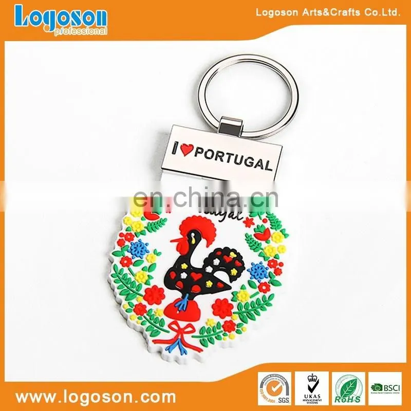 key chain custom design 3d soft pvc keychain