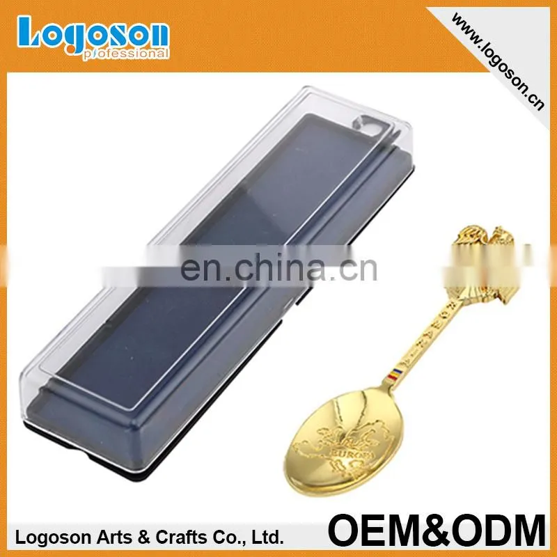 Customzied logo gift box package logo engraved souvenir spoon