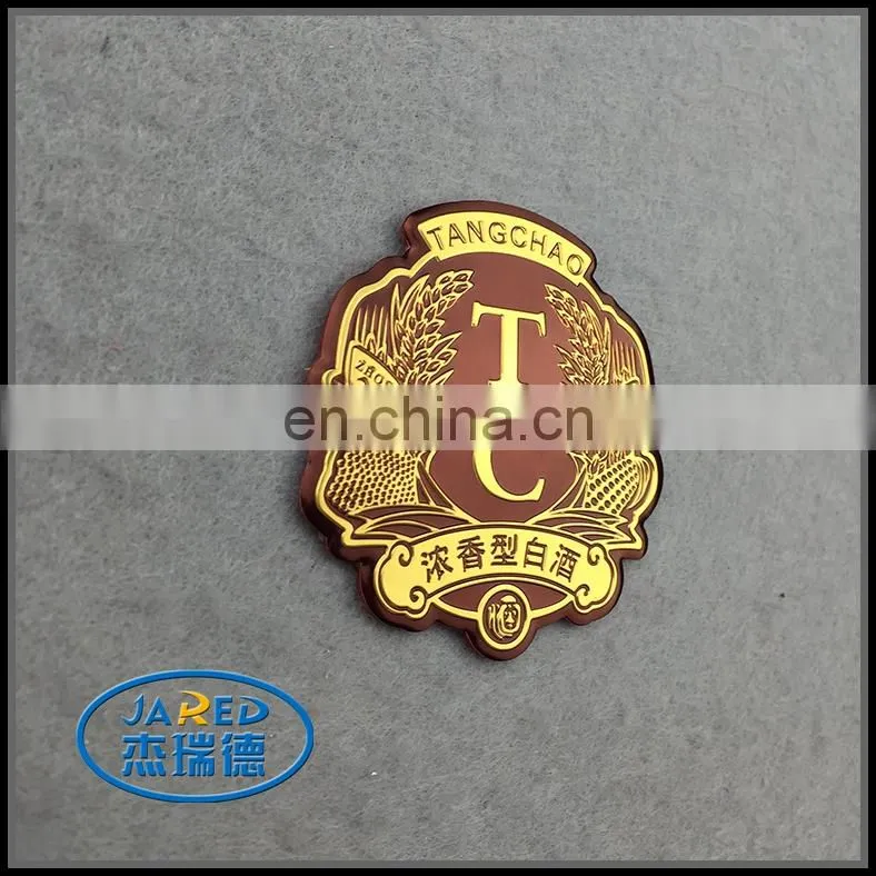 Engraved Letter Metal Crafts 3D Aluminum Wine Label