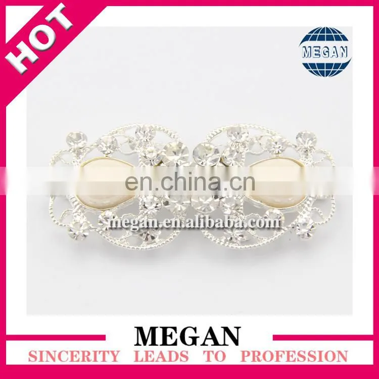 hot double heart rhinestone buckle Wedding