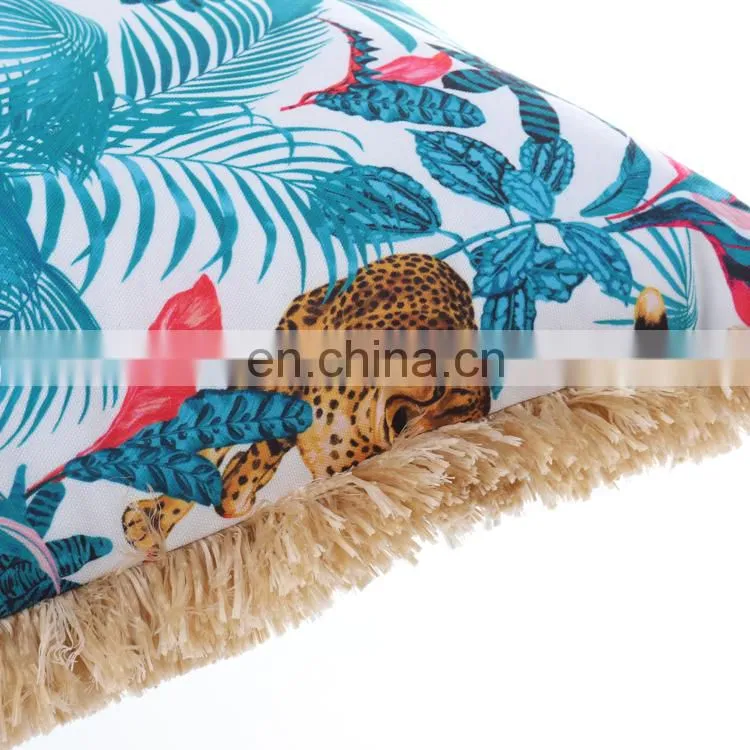Top Selling Classical Leopard Panther Print Animal Print Double Sides Outdoor Pillows Waterproof