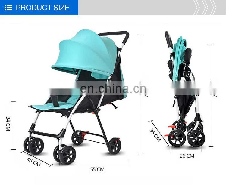 The Comfortable Seat 55*45*90Cm Baby Buggy With Enviroment Push Bar