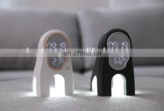 Pretty cute kids usb charging alarm clock smart music digital alarm clock with night lamps