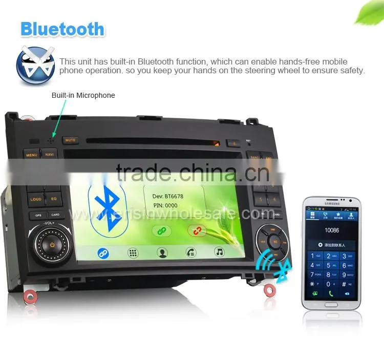 Erisin ES7682M 7 inch 2 Din Car DVD Player GPS for Mercedes A-Class W169