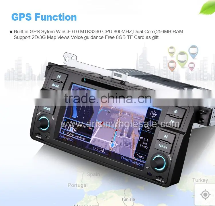 Erisin ES7246C The Newest 7 inch Single Din Touch Screen Car DVD Player for E46