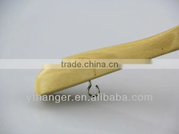 LW2-79 natural bamboo hanger for garment display