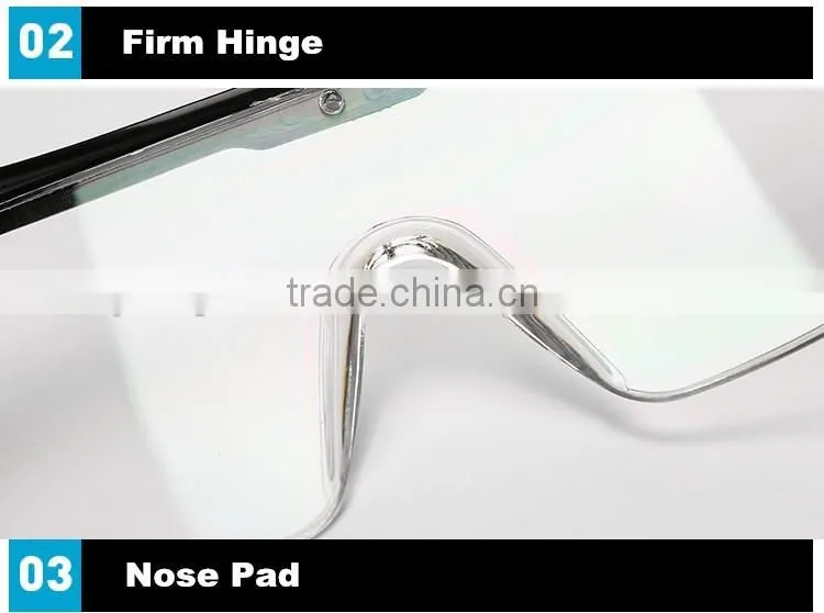 New 2016 black frame trendy glasses clear HD vision safety work glasses painting printing anti-splash goggles against radiation