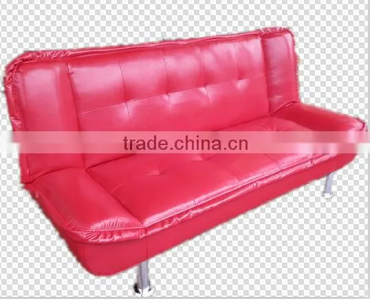Three Seat Red Leather Folding Sofa Furniture/ Home Furniture/ Hotel Furniture