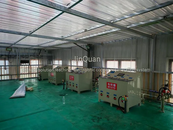 etching-solution-leaching,-electrolytic-copper-regeneration-system