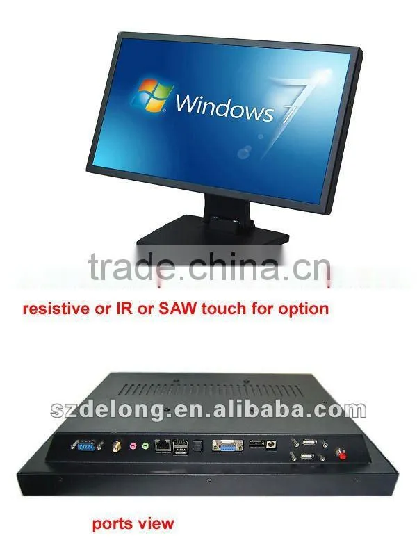 New! 22'' lcd IR touch all in one pc with d525