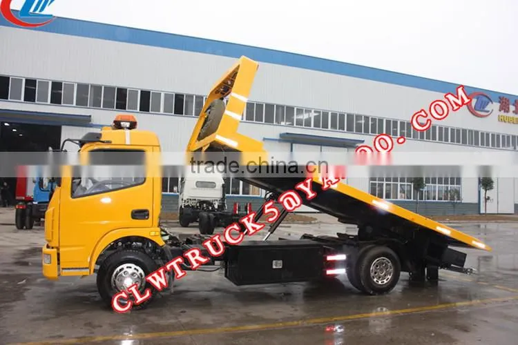 2015 EuroIII or EuroIV Factory Price Dongfeng 4 ton tow truck,4x2 car towing equipment