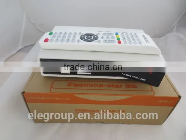 new Zgemma-star 2S dvb-s2+s2 tuner twin tuner digital tv receiver zgemma star S2 twin tuner