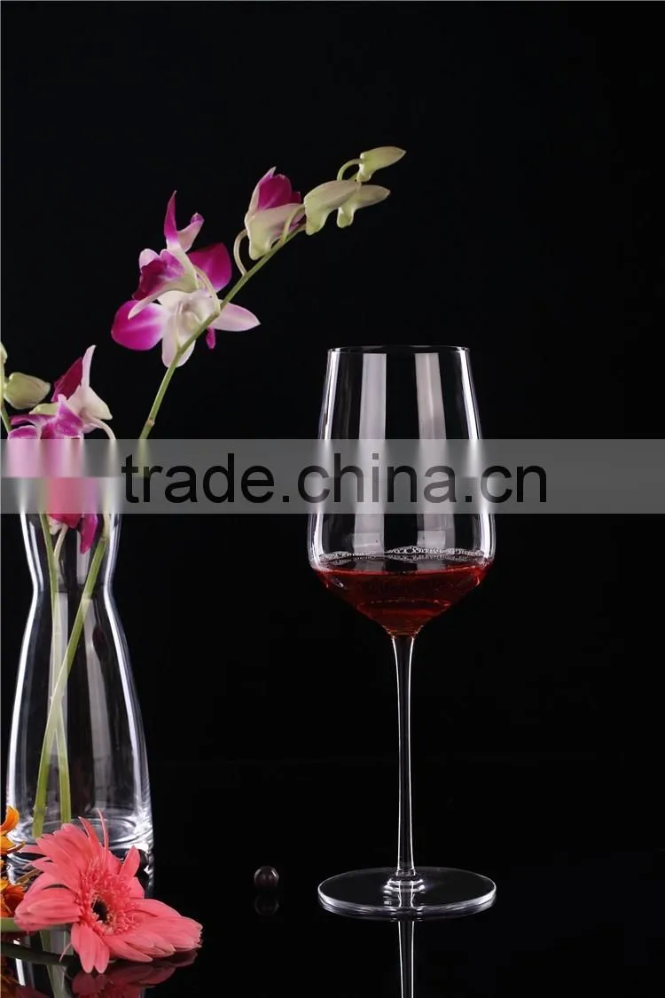 Goblet Wine Glasses,Decorated Wine Glasses,Red And Gold Wine Glasses