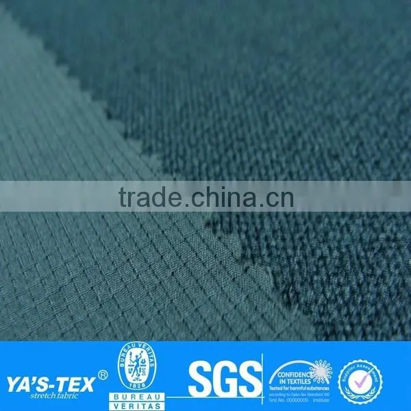 Dark Grey Grid Jacquard Weave Polyester Spandex Fabric Wholesale For Moutaineering Jacket