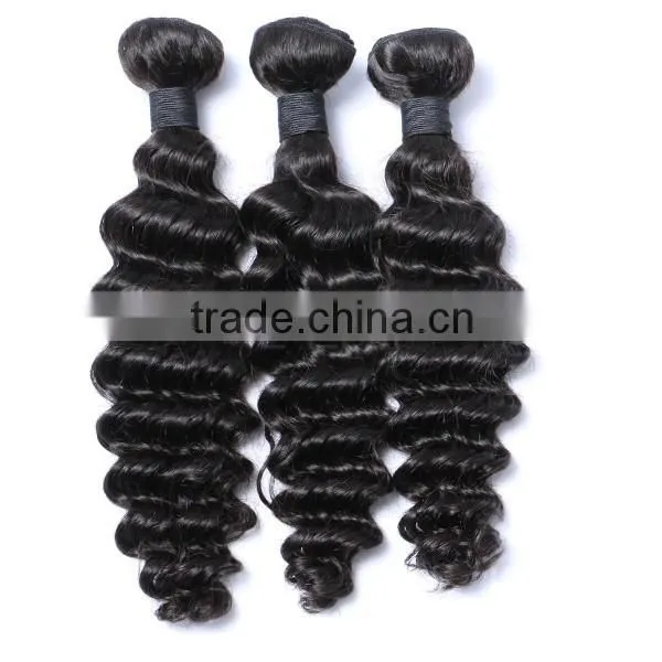 10A top quality brazilian virgin hair deep wave hair bundles long service time