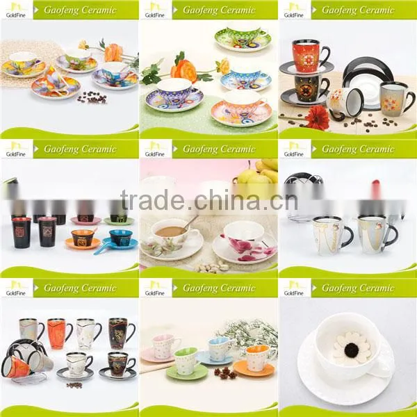 tea cup and saucer flower pot / cup and saucer flower pot