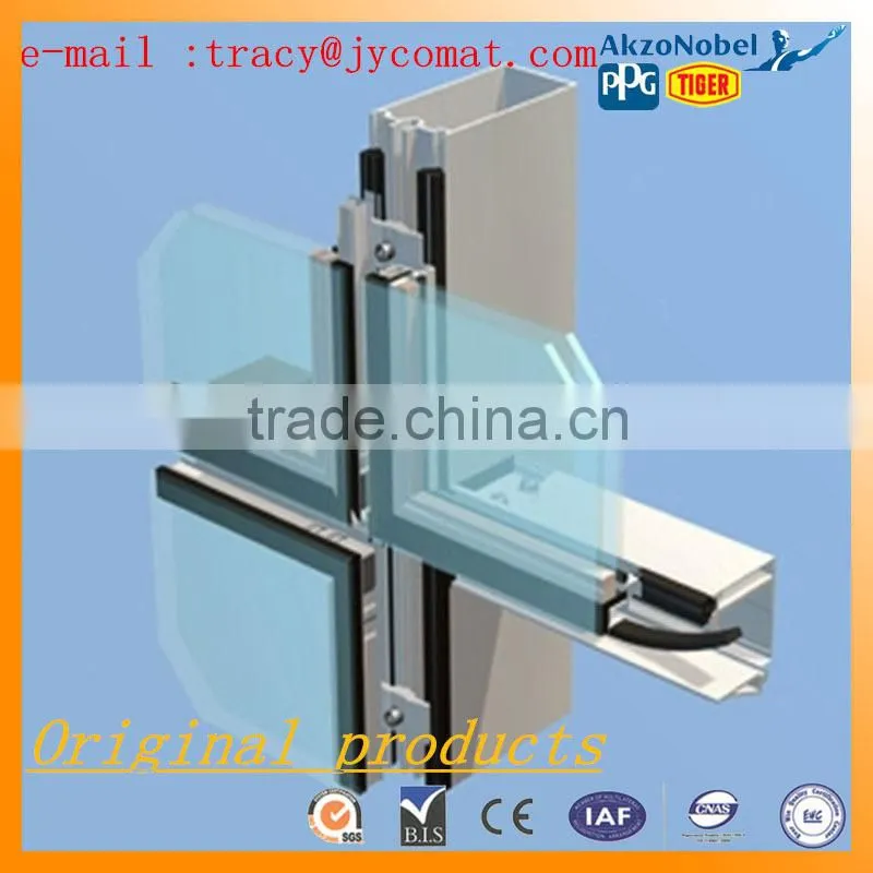 6063/6005/6061 T5/T6 aluminum extrusion hollow profiles manufacturer