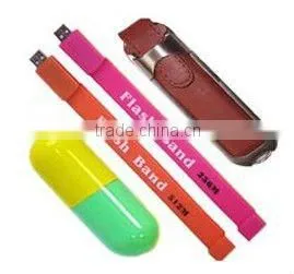 Sillicone Bracelet USB with 2.0 USB Interface Pendrive Bracelet Wirst USB 1 GB